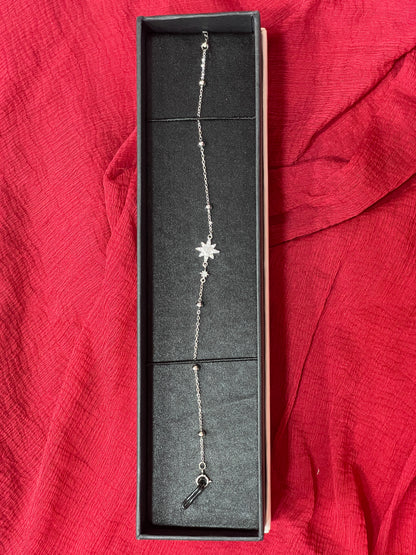 92.5 Silver Star Bracelet 8 Inches | Premium Minimal Elegant Design | Jewellery