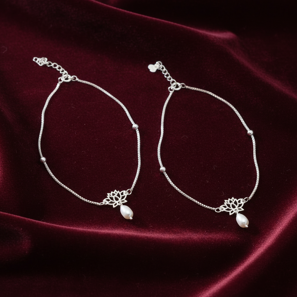 92.5 silver anklets 