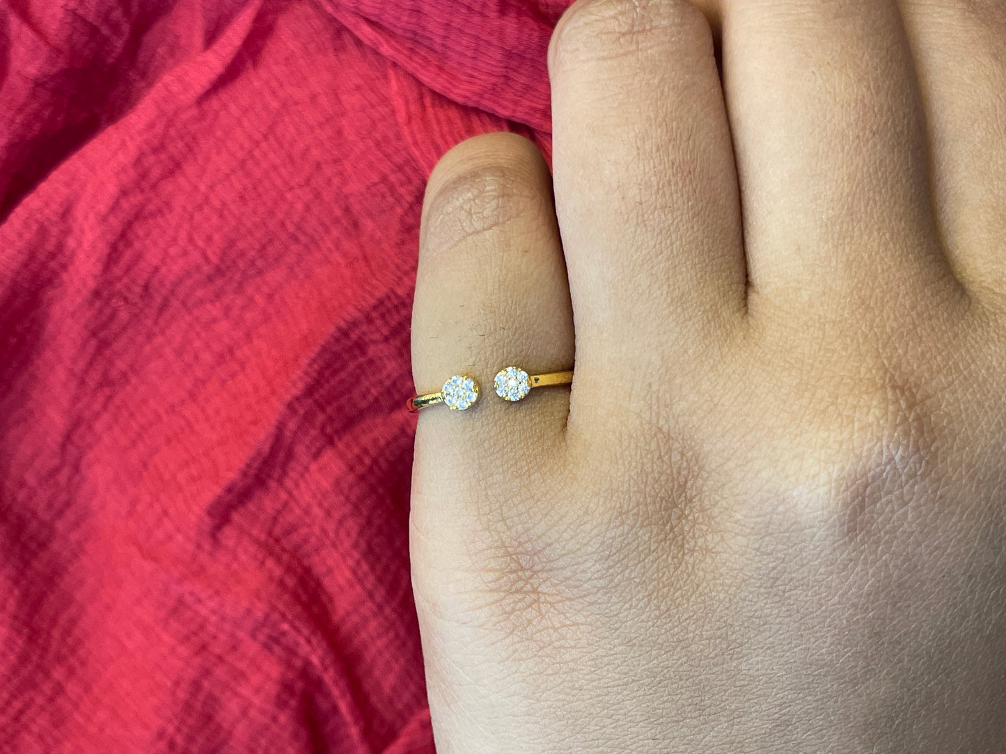 92.5 Silver Gold Plated Minimal Ring for Women | Elegant Simple Jewellery