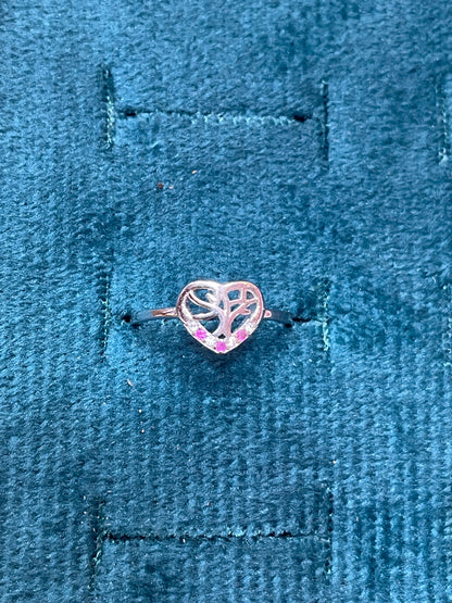 92.5 Silver Heart Ring for Women Size 7 | Stylish Romantic Design | Elegant Gift Jewellery