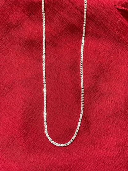 92.5 silver stylish men’s chain 18 inches