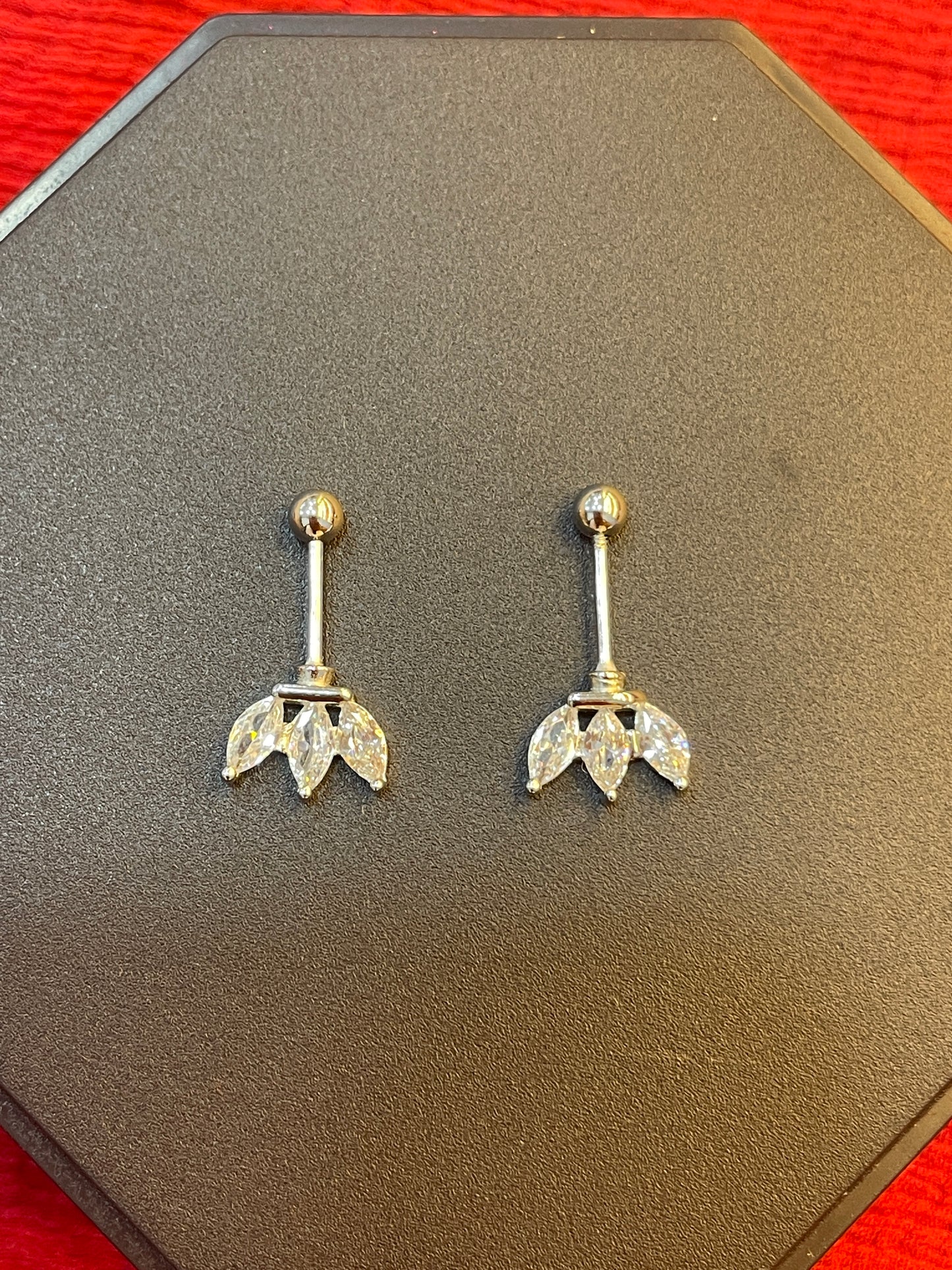 92.5 Silver Three Leaf Bugadi Pair for Women | Floral Helix Earrings | Minimal Daily Wear Jewellery