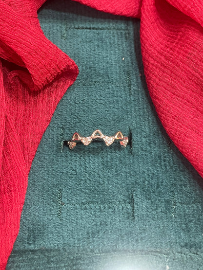92.5 Silver Heart Ring for Women Size 14 | Stylish Love Motif Design | Elegant Gift Jewellery