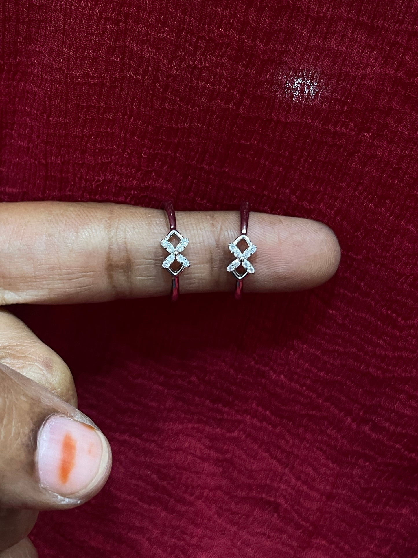 925 Silver Dainty Toe rings