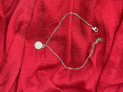92.5 Silver Minimal Flower Bracelet for Women 8 Inches | Stylish Floral Design | Elegant Jewellery
