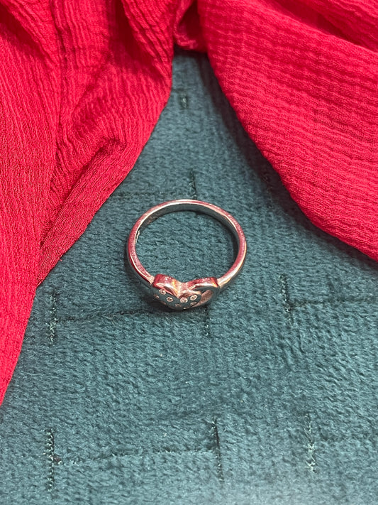92.5 Silver Heart Ring for Women Size 12 | Stylish Love-Inspired Design | Elegant Gift Jewellery