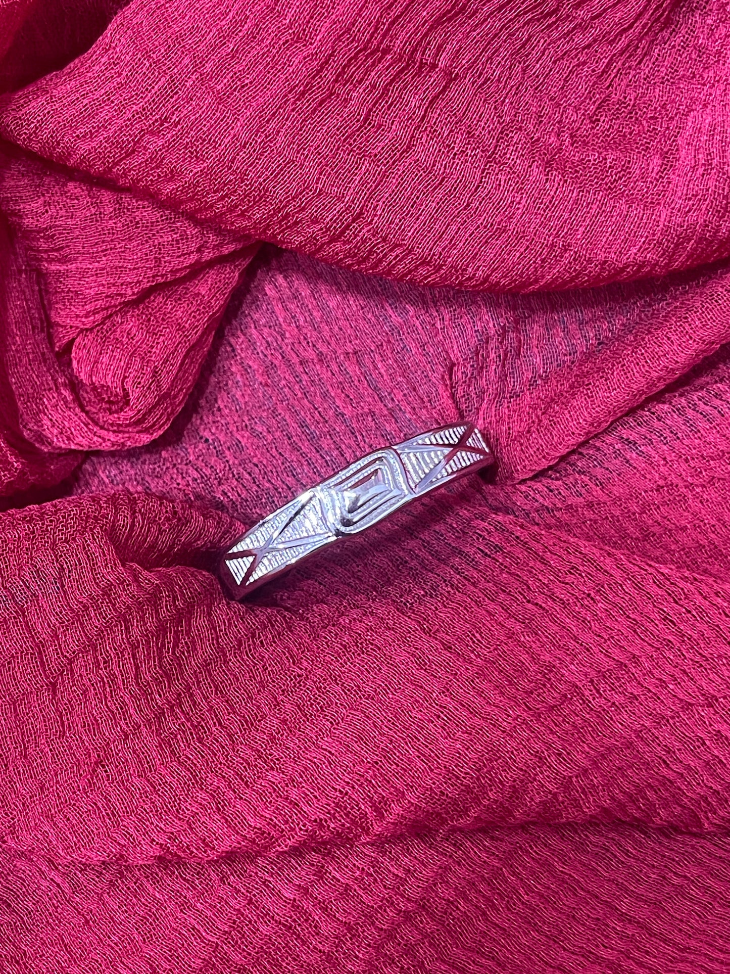 92.5 silver stylish ring size 22