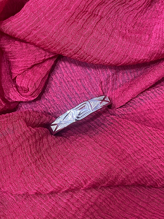 92.5 silver stylish ring size 22
