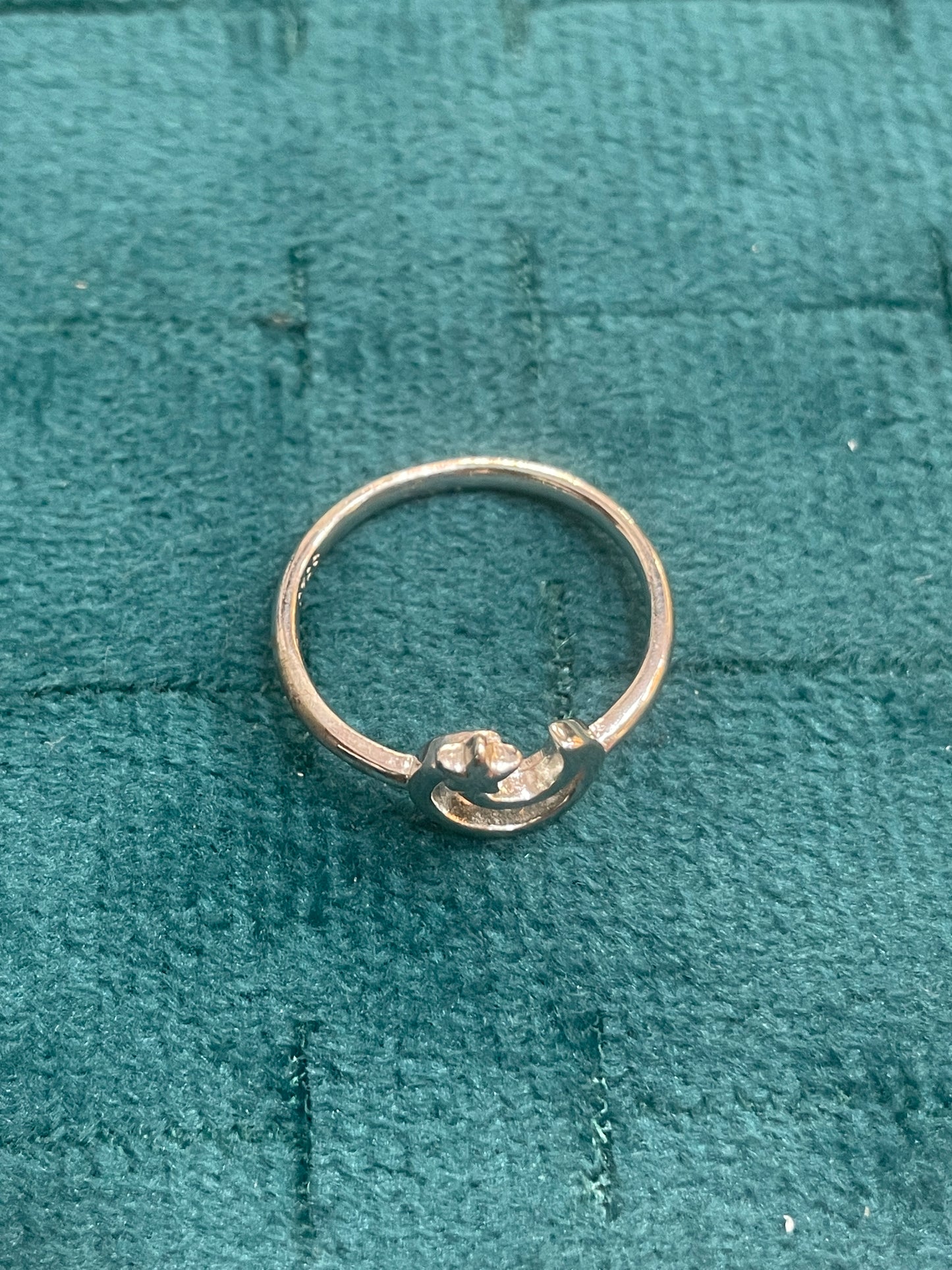92.5 Silver Moon Star Ring for Women Size 13 | Stylish Celestial Design | Elegant Fashion Jewellery