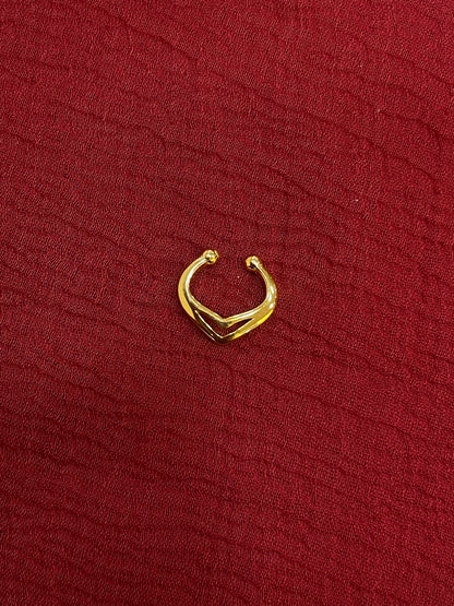 92.5 Silver Gold Plated Simple Septum