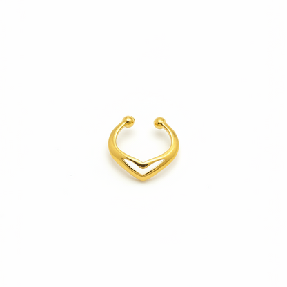 92.5 Silver Gold Plated Simple Septum