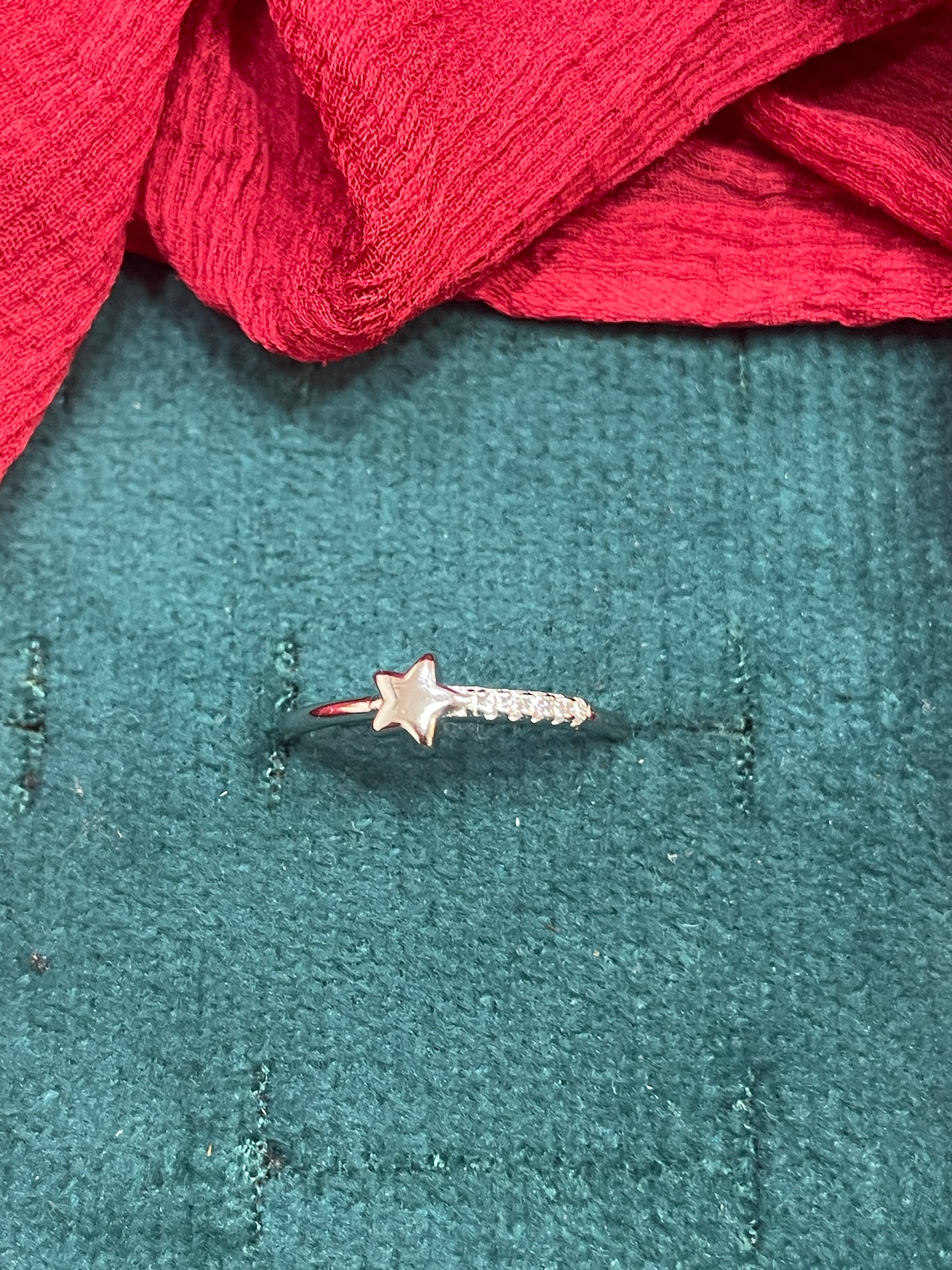 92.5 Silver Shooting Star Ring - Size 10