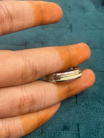 92.5 Silver Radium Men’s Ring | Stylish Glow Finish | Elegant Jewellery