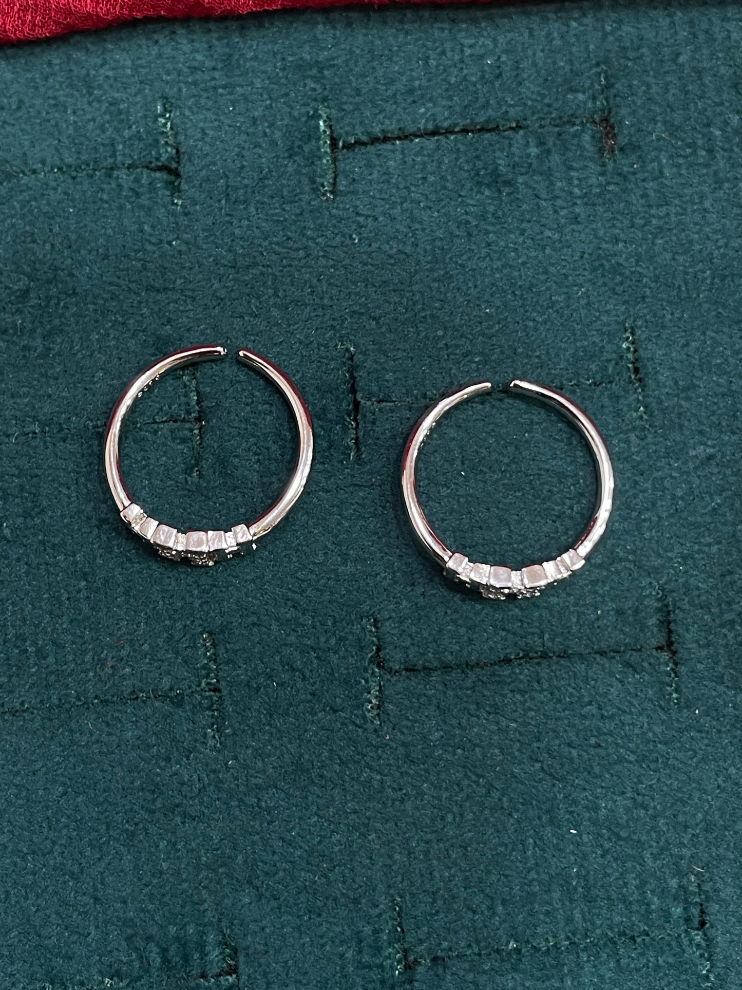 925 Silver Triple H Toe rings