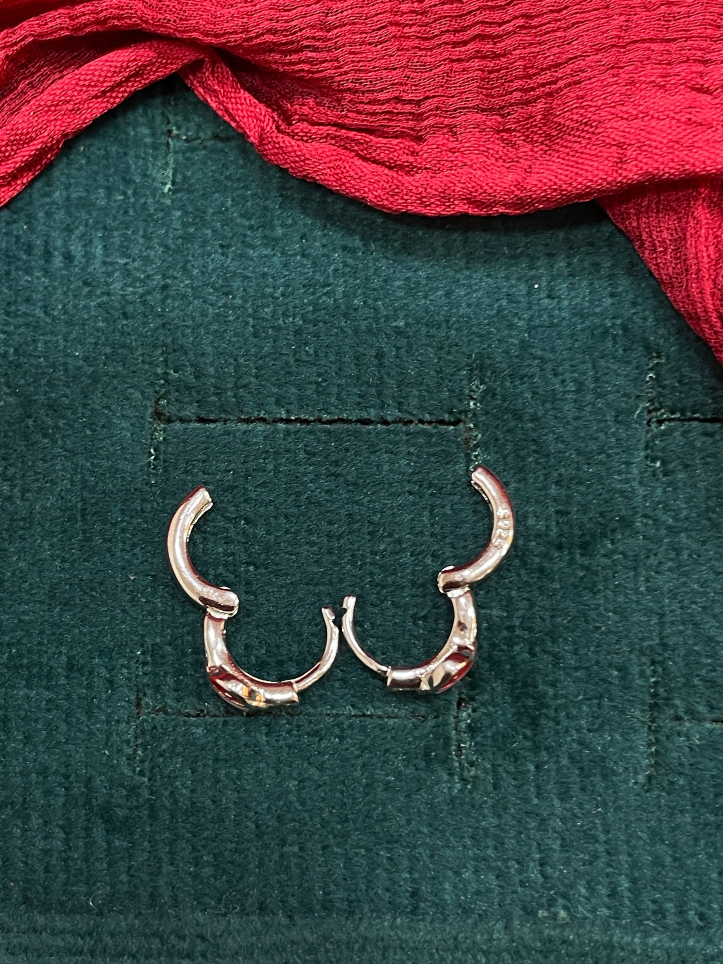 925 Silver Fish Hoops