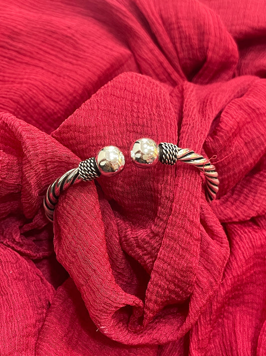 92.5 Silver Kids Kada Single Piece | Classy Baby Bracelet for Girls & Boys | Traditional Jewellery