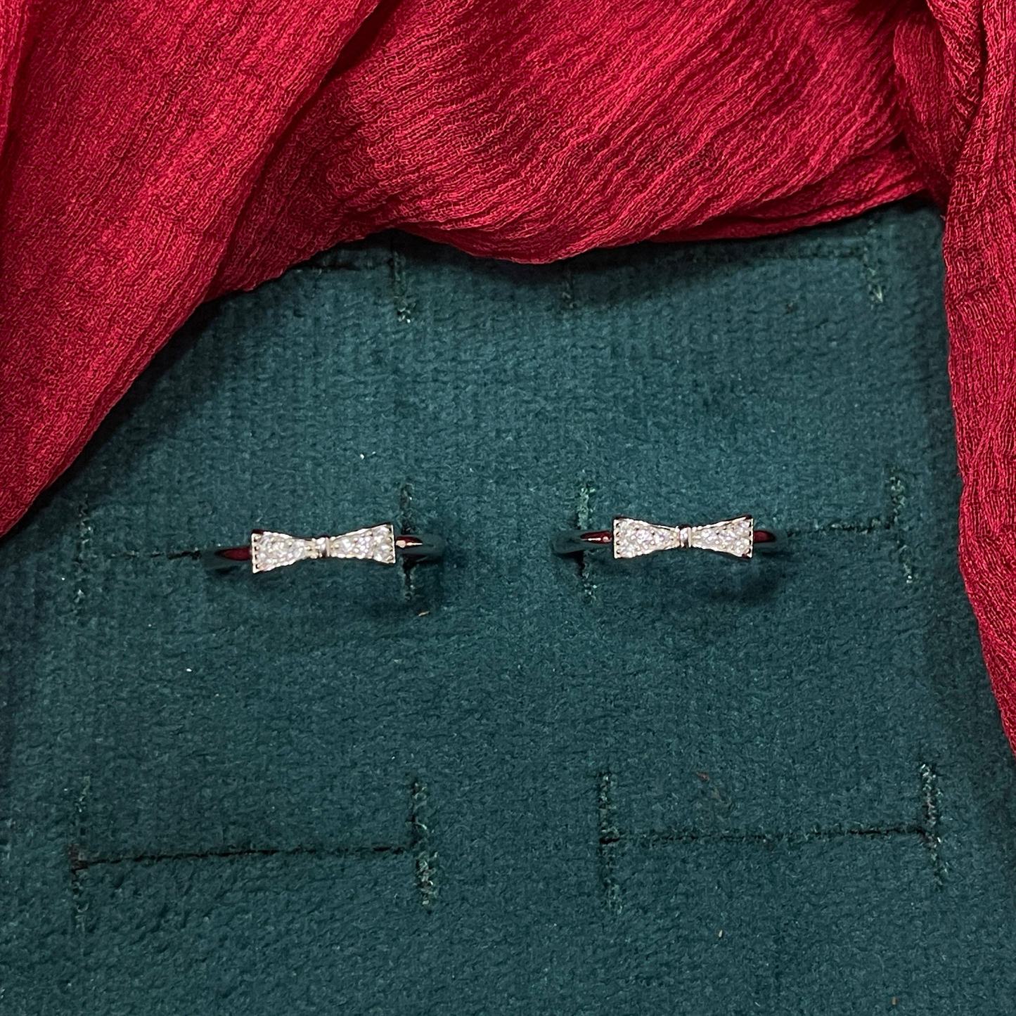 925 Silver Bow Toe rings