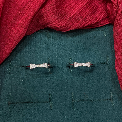 925 Silver Bow Toe rings