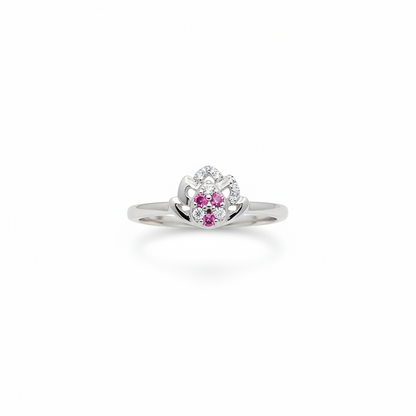 92.5 Silver Lotus Ring for Women Size 7 | Stylish Spiritual Design | Elegant Fashion Jewellery
