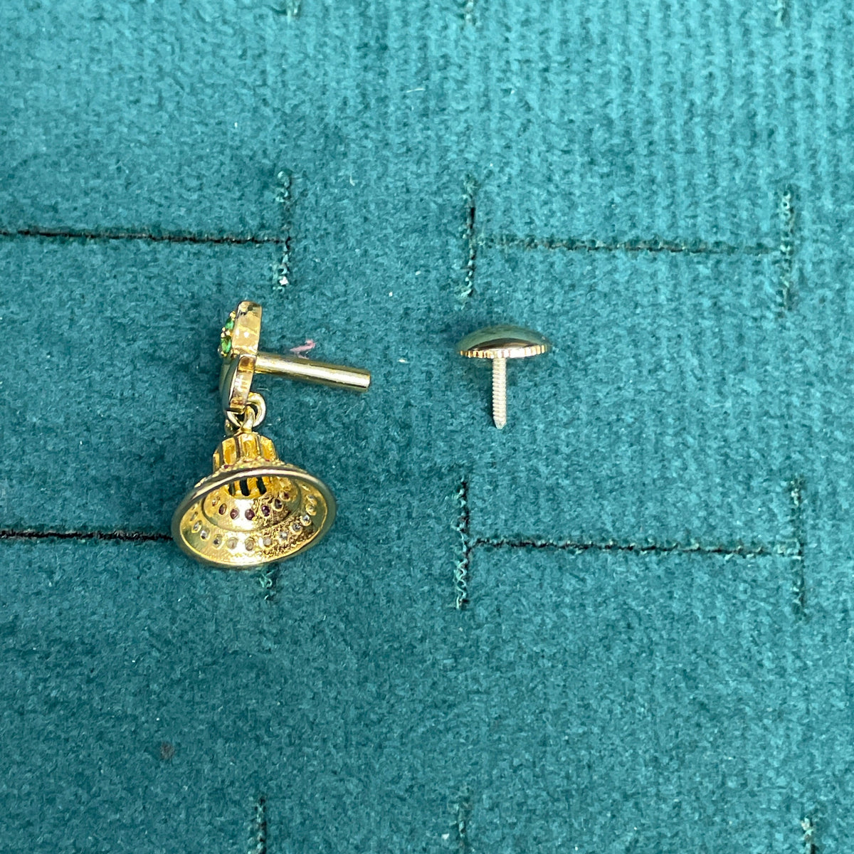 92.5 Silver Gold Plated Lotus Earrings for Women | Elegant Floral Design | Ethnic Jewellery pair