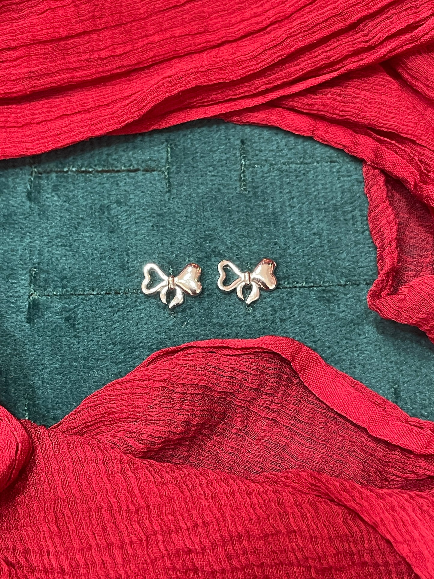 92.5 Silver Bow Earrings for Women | Stylish Cute Design | Elegant Trend Jewellery