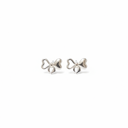 92.5 Silver Bow Earrings for Women | Stylish Cute Design | Elegant Trend Jewellery