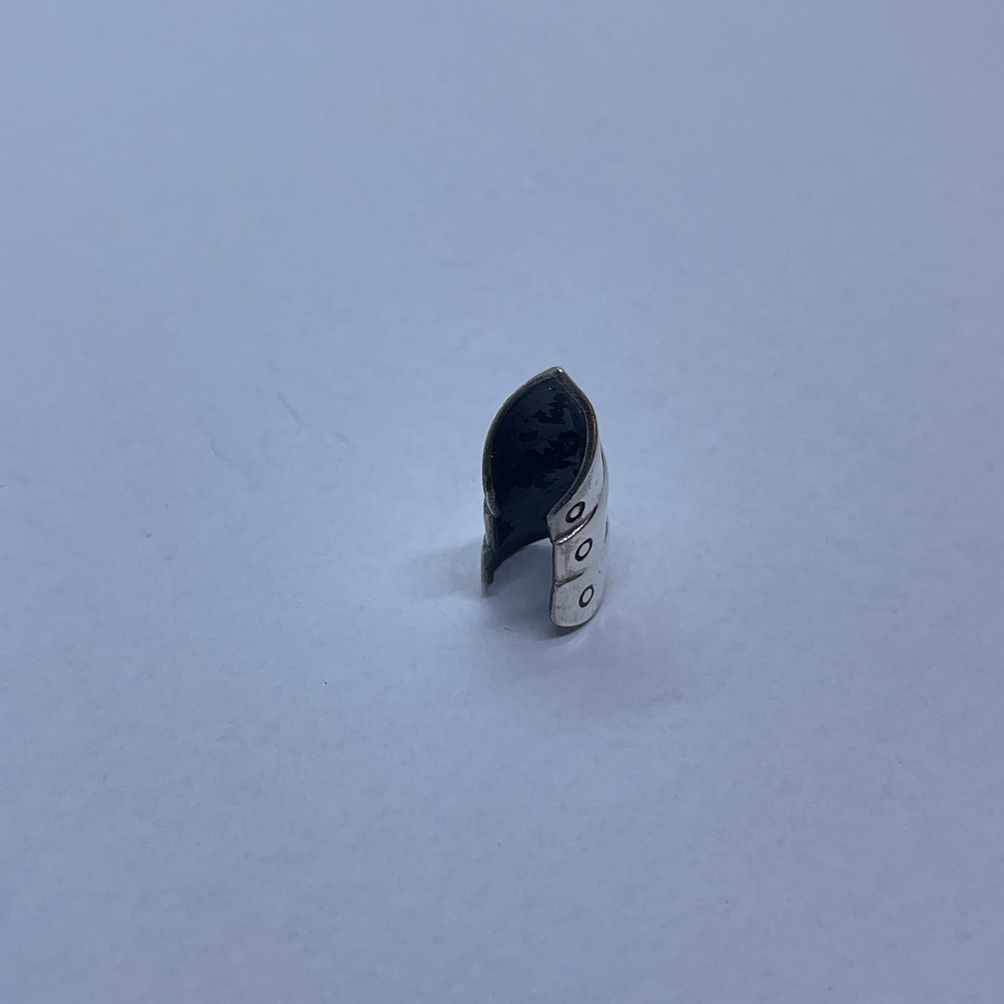 92.5 Sterling Silver Ear Cuff for Men | Triple Chevron Arrow Stack Design | No Piercing