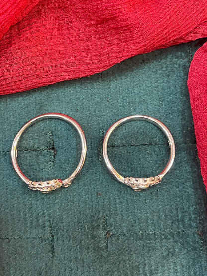 925 Silver Evil Eye Toerings