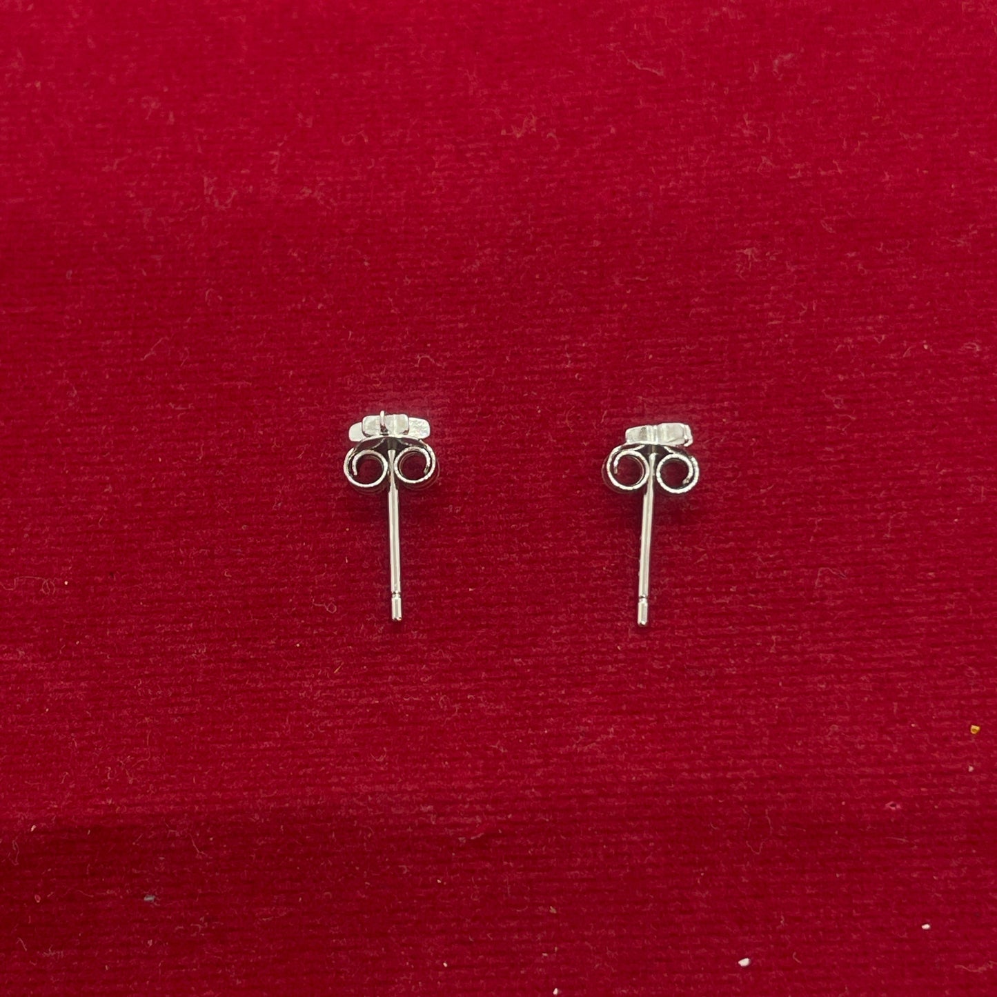 92.5 Sterling Silver Eight-Point North Star Stud Earrings for Women | Tiny CZ Centre Star | Second Piercing Earring Pair