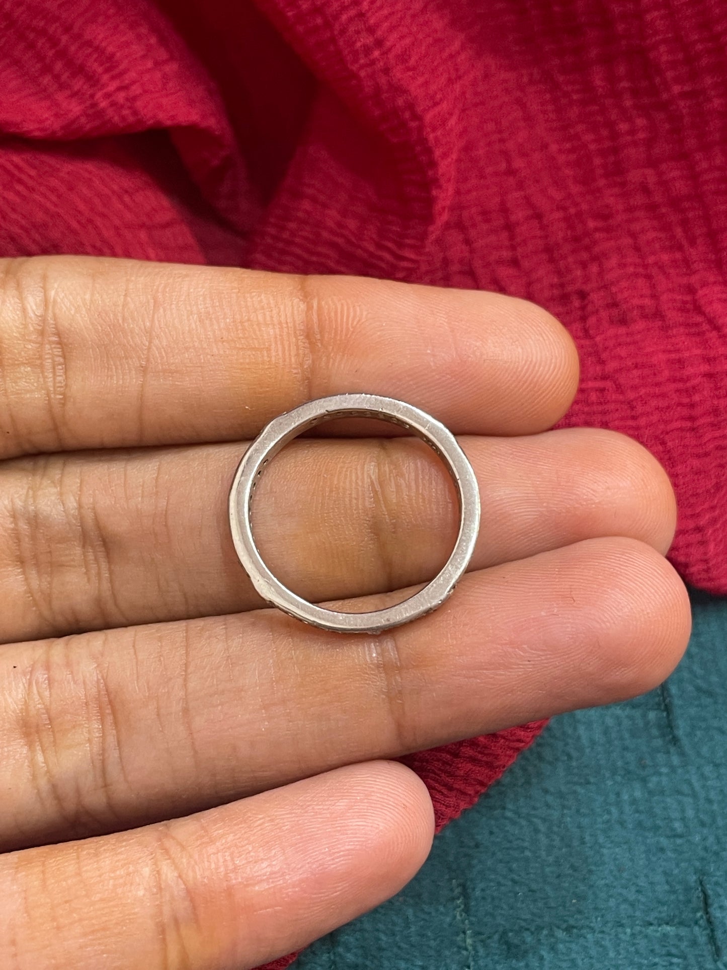 92.5 Silver Minimal Ring for Women Size 14 | Stylish Refined Design | Elegant Fashion Jewellery