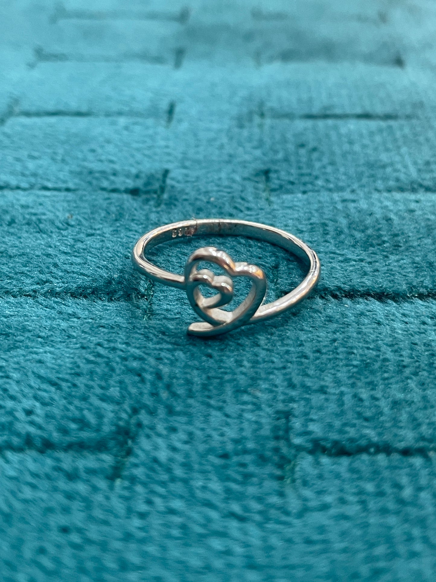 92.5 Silver Simple Stylish Heart Ring for Women Size 13 | Clean Modern Love Design | Elegant Jewellery