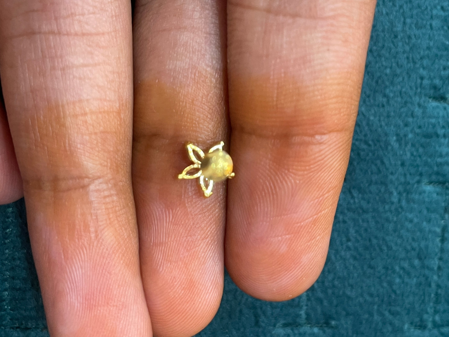 92.5 Silver Gold Plated Second Studs | Stylish Minimal Design | Elegant Fashion Jewellery
