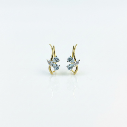 92.5 Silver Gold Plated Trendy Ear Cuffs for Women | Stylish Modern Design | Fashion Jewellery
