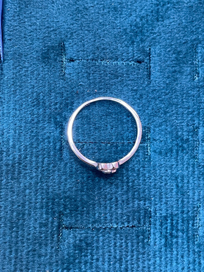 92.5 Silver Pink Stone Heart Ring for Women Size 12 | Stylish Romantic Sparkle | Elegant Gift Jewellery