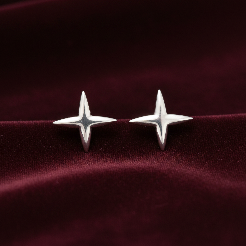92.5 Silver Simple Stylish Earrings for Women | Elegant Minimal Design | Daily Wear Jewellery