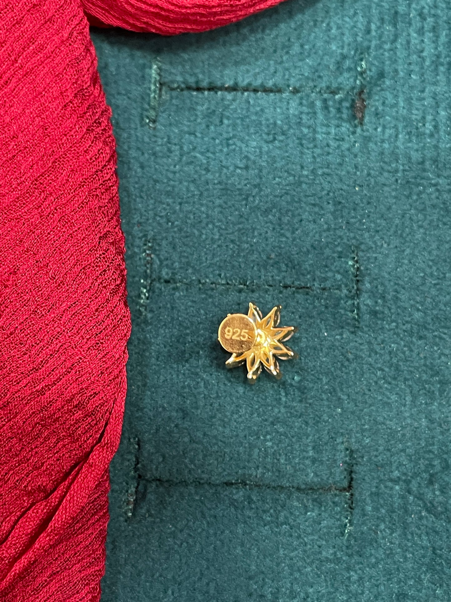 925 Silver Gold Plated Daisy Nosepin
