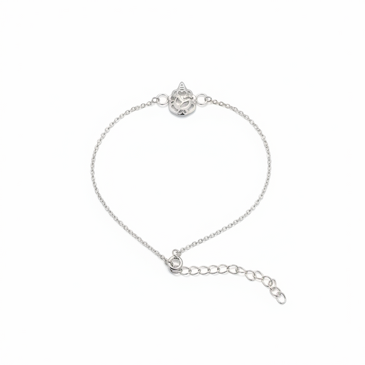 925 Sterling Silver Ganesha Rakhi | Filigree Chain Rakhi for Raksha Bandhan