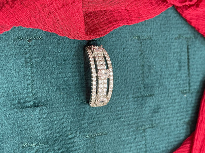 92.5 Silver Stylish Classy Ring for Women Size 17 | Elegant Premium Design | Modern Jewellery