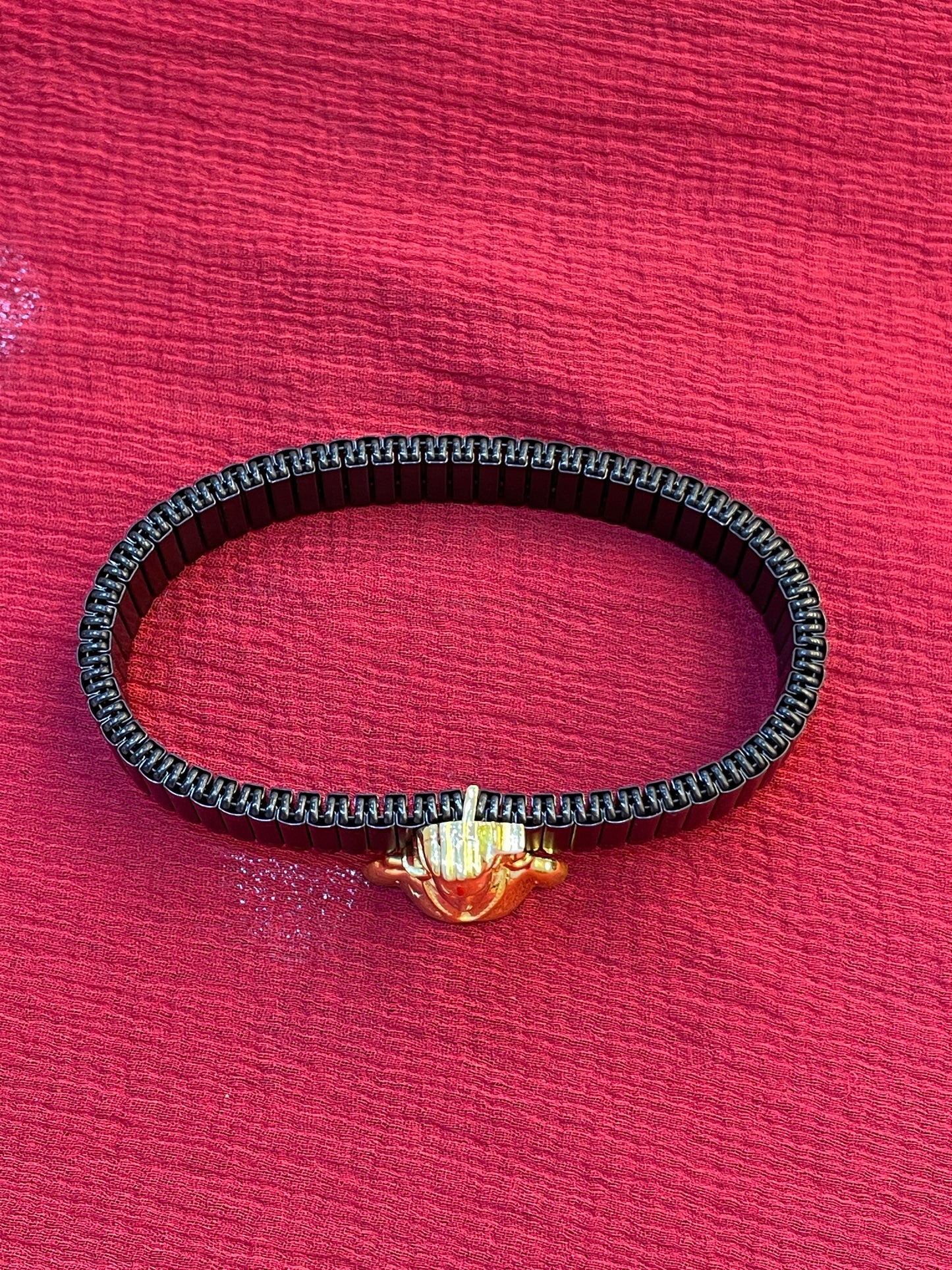 92.5 silver gold plated shiva bracelet