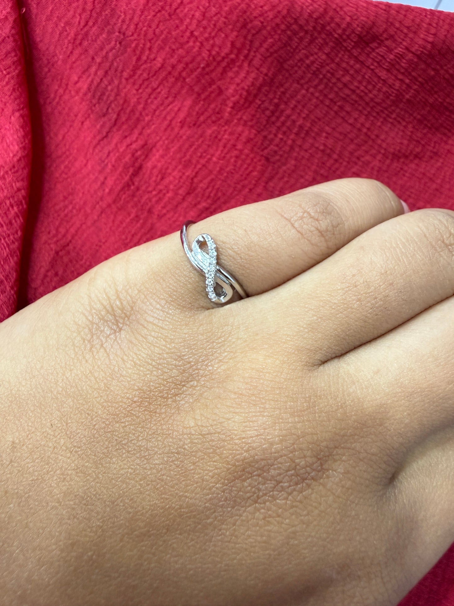 92.5 Silver Infinity Ring for Women