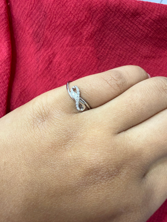 92.5 Silver Infinity Ring for Women