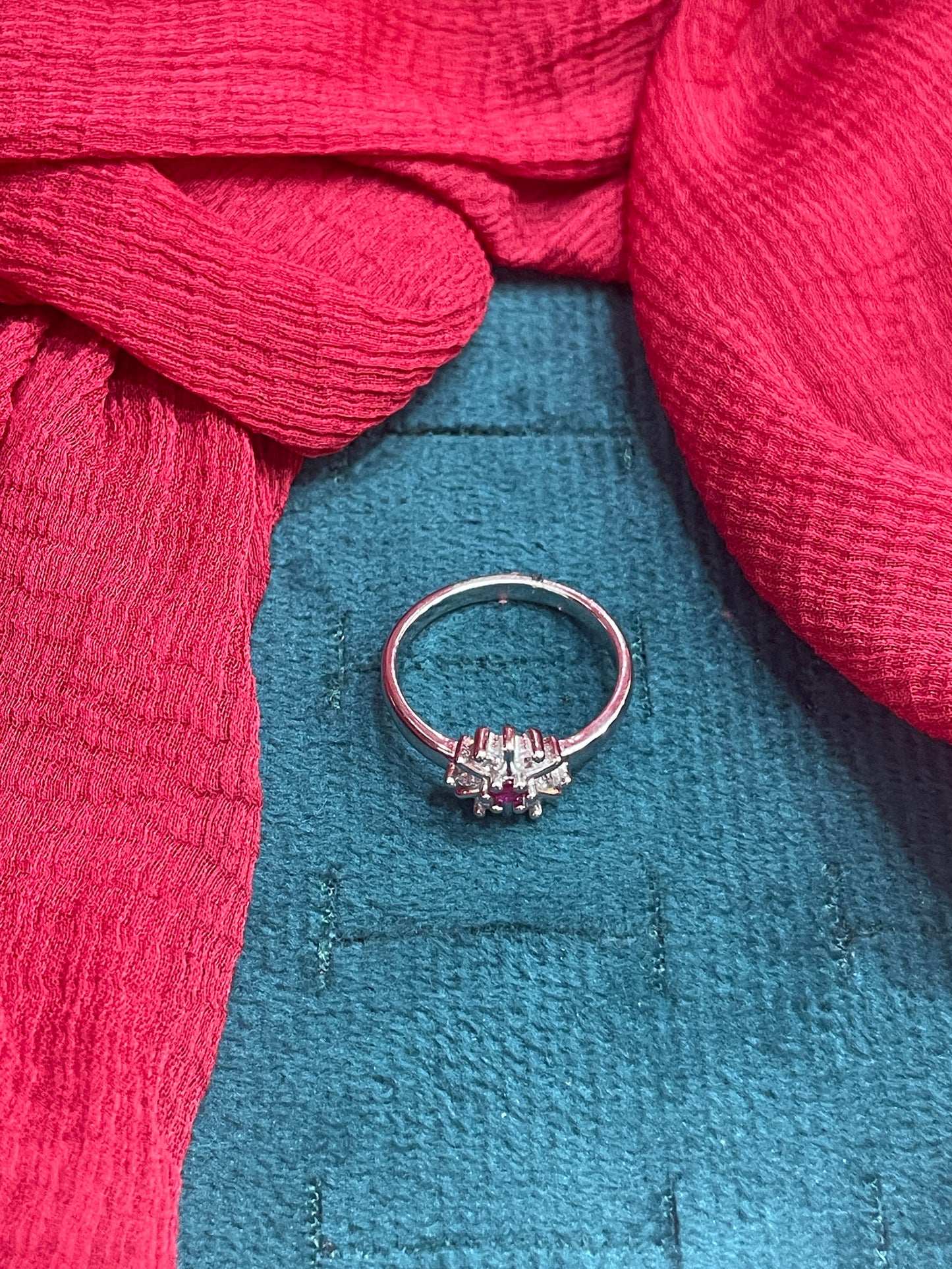 92.5 Silver Flower Ring for Women Size 12 | Stylish Bloom Design | Elegant Fashion Jewellery