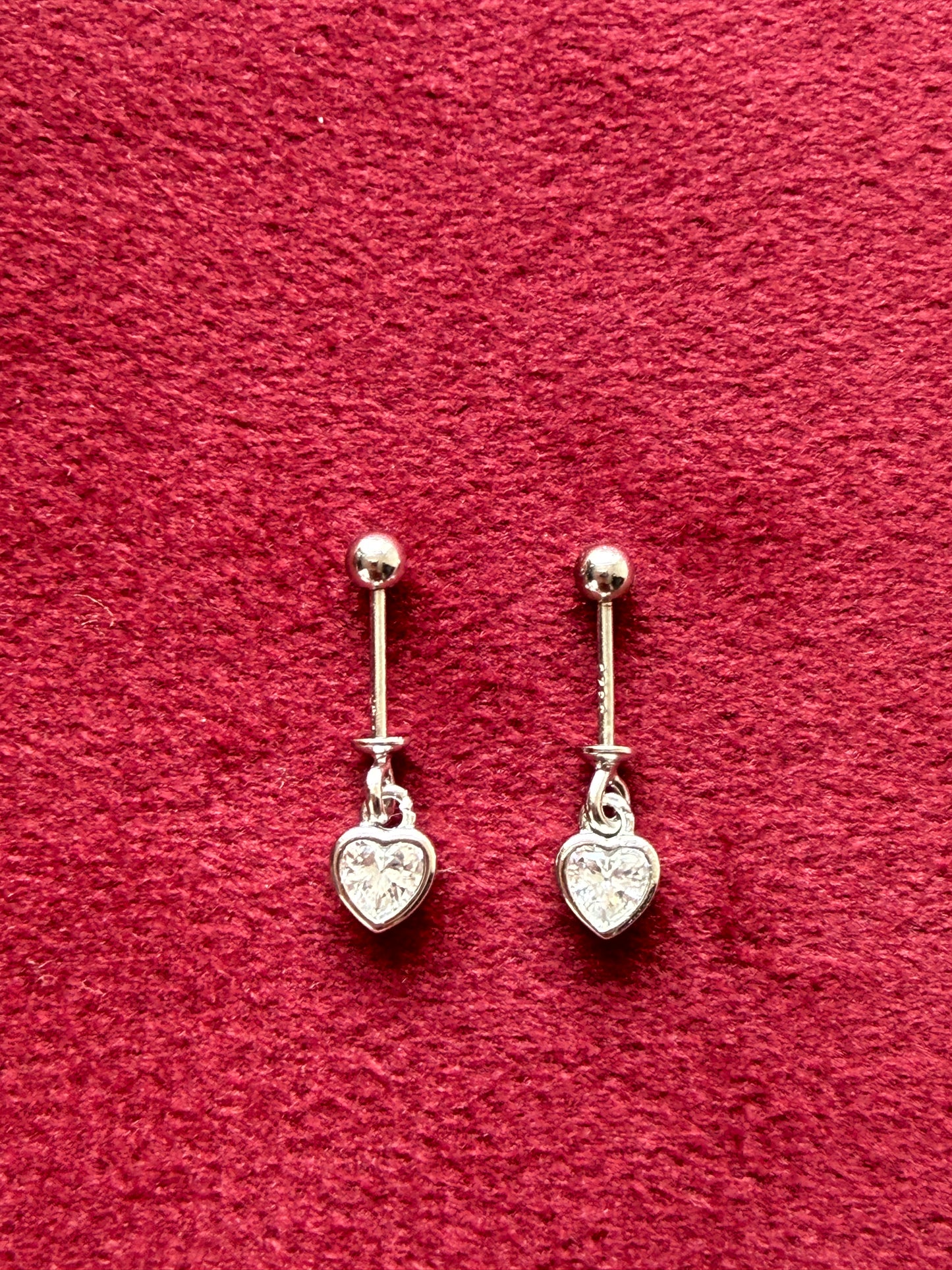 92.5 Silver Heart Bugadi Pair