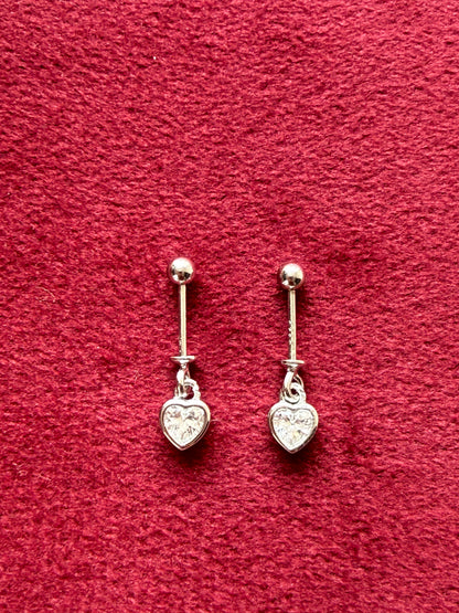 92.5 Silver Heart Bugadi Pair