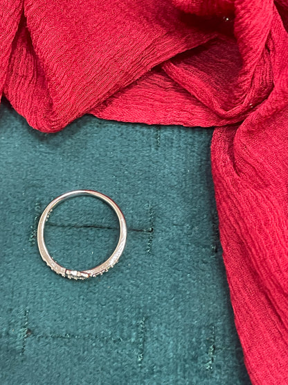 92.5 Silver Heart Ring - Size 9