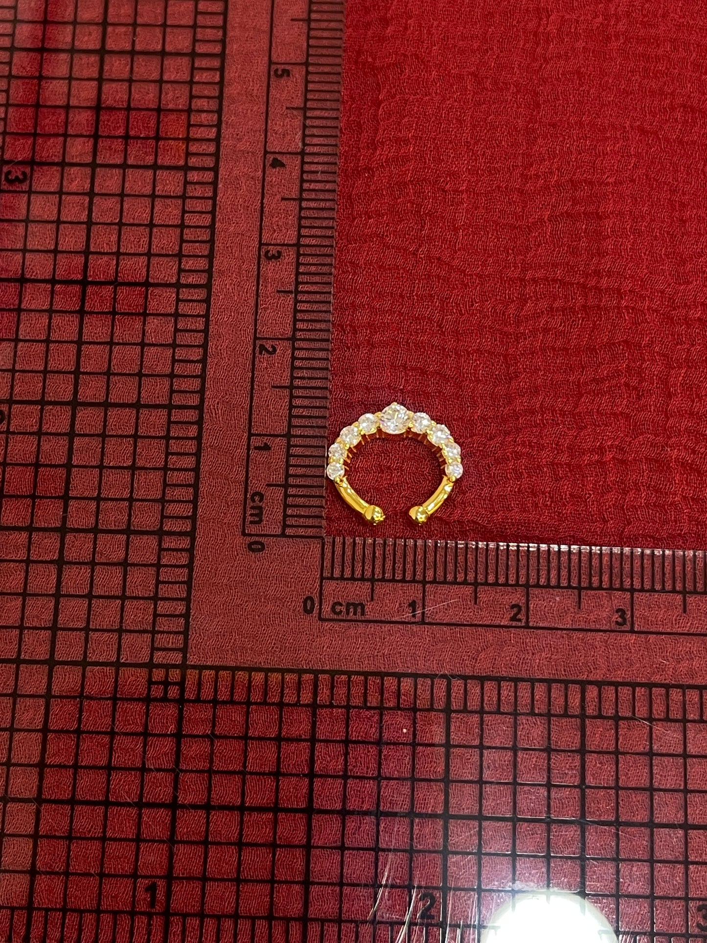 92.5 Silver Gold Plated Minimal Septum