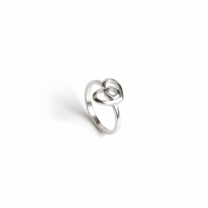 92.5 Silver Heart Ring for Women Size 14 | Stylish Affection Design | Elegant Gift Jewellery