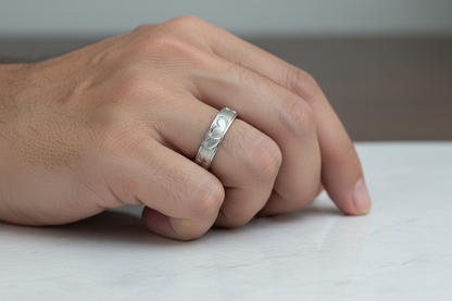 92.5 Silver Men’s Ring Size 19 | Stylish Refined Finish | Elegant Jewellery