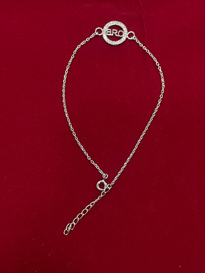 925 Sterling Silver BRO Rakhi | Handcrafted Silver Rakhi for Raksha Bandhan