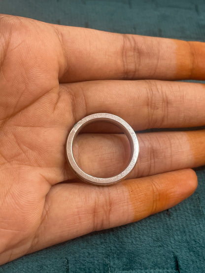 92.5 Silver Radium Men’s Ring | Stylish Unique Glow Design | Elegant Jewellery